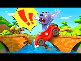 big bad wolf fell from bridge monster truck cars for kids kids songs babybus youtube kids songs monster truck cars classic nursery rhymes