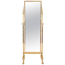 Maybe you would like to learn more about one of these? A Modernist Cheval Mirror With Brass Frame And Feet 1stdibs Com Floor Mirror Modern Floor Mirrors Cheval Mirror