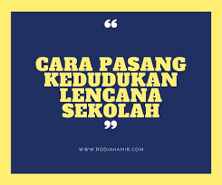 Fungsi dan tujuan asrama 11 d. Cara Pasang Kedudukan Lencana Sekolah