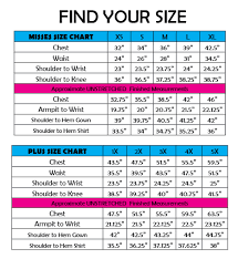 Size Chart Chic Eccentrics