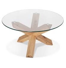 Découvrez le rayon table basse en promotion avec des nouveautés toute l'année et dans tous les magasins but. Table Basse De Salon Magik Ronde En Verre Et Bois Massif