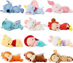 Cute Lying Sleeping Stitch Little Mermaid Chip Dale Marie Cat Piglet Daisy Donald Duck Dumbo Bear Plush Toy Stuffed Animals Gyoby Toys In 2020 Disney Stuffed Animals Bear Stuffed Animal Plush Animals