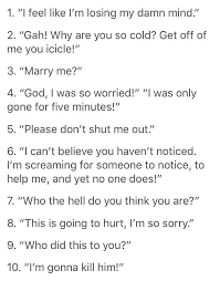 These Are Supposed To Be Writing Prompts But I M Pretty Sure These All Must Of Come Up In Star Book Writing Tips Writing Dialogue Prompts Daily Writing Prompts