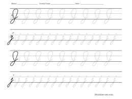 More images for j in cursive » Tracing Worksheet Cursive Letter J
