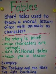 Some Good Anchor Charts On Traditional Literature Fables