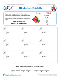Fifth Grade Math Worksheets Printables Education Math Fourth Grade Math Math Division