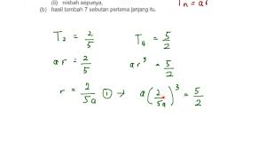 1.4 menggunakan formula segitiga pascal menggunakan panduan umum. Janjang Geometri Sebutan Dan Hasil Tambah Youtube
