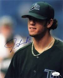 James Shields Signed 8x10 Tampa Bay Rays (JSA NN59853)