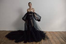 Designer wedding guest dress sale | shop dresses & outfits to wear to a wedding. 30 Black Wedding Dresses We Love For The Alternative Bride