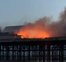 Blackpool central pier has long been among the preeminent attractions in the city. Blackpool Central Pier On Fire As 50 Firefighters Scramble To Tackle Blaze Birmingham Live
