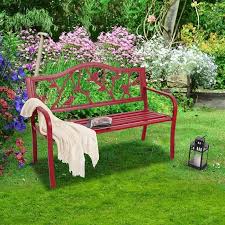 50 Patio Garden And Park Bench Steel Frame Porch Chair Seat Elegant Outdoor Furniture Porch Chairs Patio Garden
