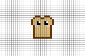Toast Pixel Art Pixel Art Pixel Art Grid Pixel Art Design