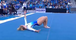 Gymnastics is a beautiful sport. Gymnast Delivers Dark Scary Routine Making Everyone Scream