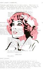 Original Grease Script Print Frenchy Grease Frenchy Pinkladies Geaseistheword Movie Memorabilia Didiconn Grease Script Grease Movie Pink Ladies