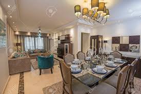 Here there are, you can see one of our show home dining room gallery, there are many picture that you can found, we hope you like them too. Interior Design Of A Luxury Apartment Show Home Living Area And Lounge With Dining Table Stock Photo Picture And Royalty Free Image Image 53669528