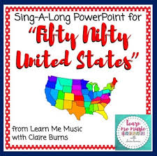 Here's the history of how it came to be. Fifty Nifty United States Lyrics Powerpoint By Claire Burns With Winsome Music