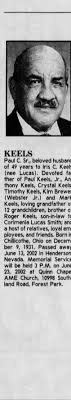 Obituary for Paul C. KEELS, 1931-2002