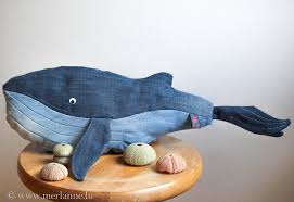 So wird der wal genäht: Wal Versprechen Blauwal Aus Alten Jeans Merlanne