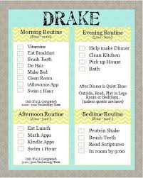 Summer Chore Chart And Schedule For Teens Free Download