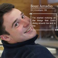 Boaz Amadio knew about MWSB through a family friendship with Paul and Kassi  Hill, and learned more about it through a cousin who attended in 2021. “The  idea of Bible school was