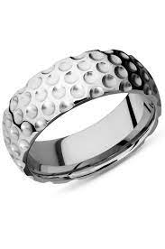 Golf Inspired Wedding Band Cc8dgolf Bead Polish001 Custom Mens Wedding Rings Wedding Rings Custom Wedding Rings