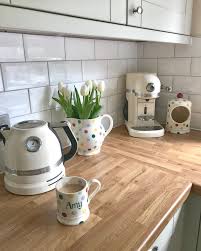 It S All In The Details Amy Has Been Accessorising Her Leighton Grey Kitchen With Cream A Grey Painted Kitchen Cream And Grey Kitchen Cream Kitchen Appliances