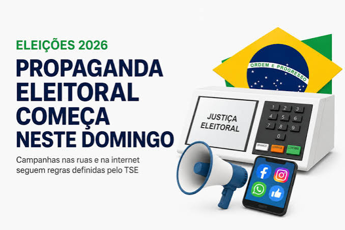 Propaganda eleitoral come&ccedil;a domingo; veja regras para Elei&ccedil;&otilde;es 2026