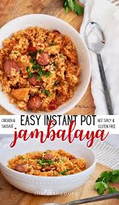 Easy Chicken Sausage Jambalaya Video Recipe Video In 2020 Jambalaya Recipe Instant Pot Gluten Free Instant Pot Recipes Healthy Instant Pot Recipes