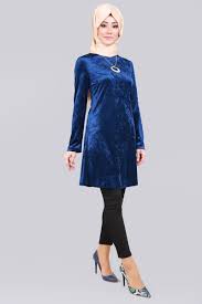 Kolyeli Tesettur Kadife Tunik Laci Urun Kodu Cng3238 29 90 Tl Kadife Tunik Sik