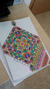 Muster Auf Karo Muster Malen Kariertes Papier Geometrische Malvorlagen
