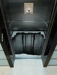 Scary Elevator Floor Painting Elevator Design Creative Advertising Guerilla Marketing