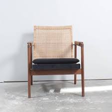 Danish Midcentury Teak And Rattan Chair In Style Of Pierre Jeanneret 1stdibs Com Rattan Chair Leather Dining Room Chairs Furniture