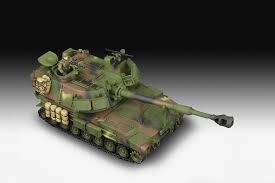 A total of 950 artillery systems were built for the us army. M109a6 Revell 03331