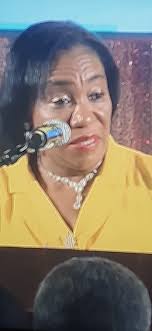 Minister Dictionary Big Words is back campaigning for her lying president