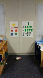 Eye Chart Doctors Office Community Preschool Headstart