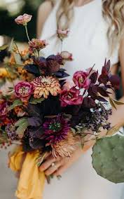 Maybe you would like to learn more about one of these? Autumn Colours Wedding Theme Different Shades Of Purple Warm Yellow Hues