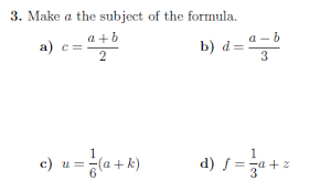 Rearranging Formulae Worksheet With Solutions Worksheets Solutions Algebra