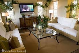 Living Room In The Shadow Of Palm Trees And Rattan Salon Elegant Decoration Petit Salon Salons Cosy