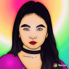 Can anyone fix the scratches over her face? Maybe an in color option too?