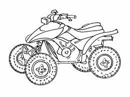 Standing 4 wheeler coloring pages. Drawings Quad Atv Transportation Printable Coloring Pages