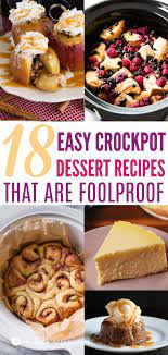 18 Slow Cooker Desserts That Are Irresistible Xo Katie Rosario Crockpot Dessert Recipes Crock Pot Desserts Slow Cooker Desserts