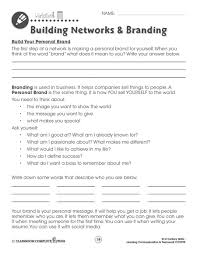 learning communication teamwork building a personal brand elevator speech worksheets grades 3 to 8 ebook worksheets ccp interactive