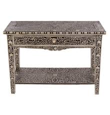 Bansari Bone Inlay Console Table Matt Blatt 1295 105cm Bone Inlay Reclaimed Wood Console Table Sideboard Console Table