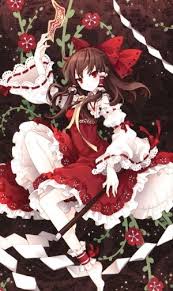 東方project 博麗霊夢4のiphone壁紙 壁紙キングダム スマホ版 芸術的アニメ少女 イラスト アニメの壁紙