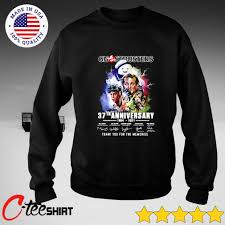 When a single mom and her two kids arrive in a small town, they begin to discover their connection to the original ghostbusters and the secret legacy their grandfather left behind. Ghostbusters Afterlife 37th Anniversary 1984 2021 Signature Shirt Hoodie Sweater Long Sleeve And Tank Top