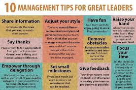10 Management Tips For Great Leaders Business Leadership Leadership Tips Leadership