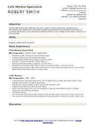 Whether it's your first job, you are changing professions, or you want to polish your resume, these templates can help. Cafe Worker Resume Samples Qwikresume