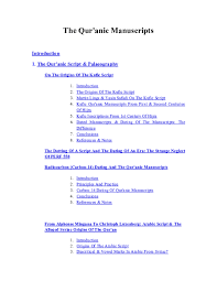 Kārpaṉ mūlam kāla aḷavai muṟai carbon dating. Pdf The Qur Anic Manuscripts Paulo J Soares Academia Edu