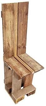 Bett aus holzpaletten diese videoanleitung enthält wichtige tipps, die man auch generell verwenden kann, wenn man möbel aus paletten bauen will. Palettenmobel Stuhl The Rock Neuholz Gebeizt In Klassischer Paletten Optik Jedes Teil Ist Einzigartig Und Wird In Deutschland In Handarbeit Gefertigt Amazon De Kuche Haushalt Wohnen