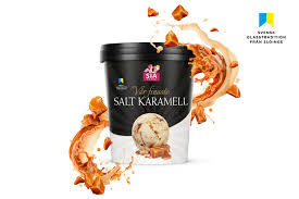 The company has 110 employees and approximately 12 percent of the swedish ice cream market. Var Finaste Salt Karamell Ny Smak Fran Sia Glass Livets Goda